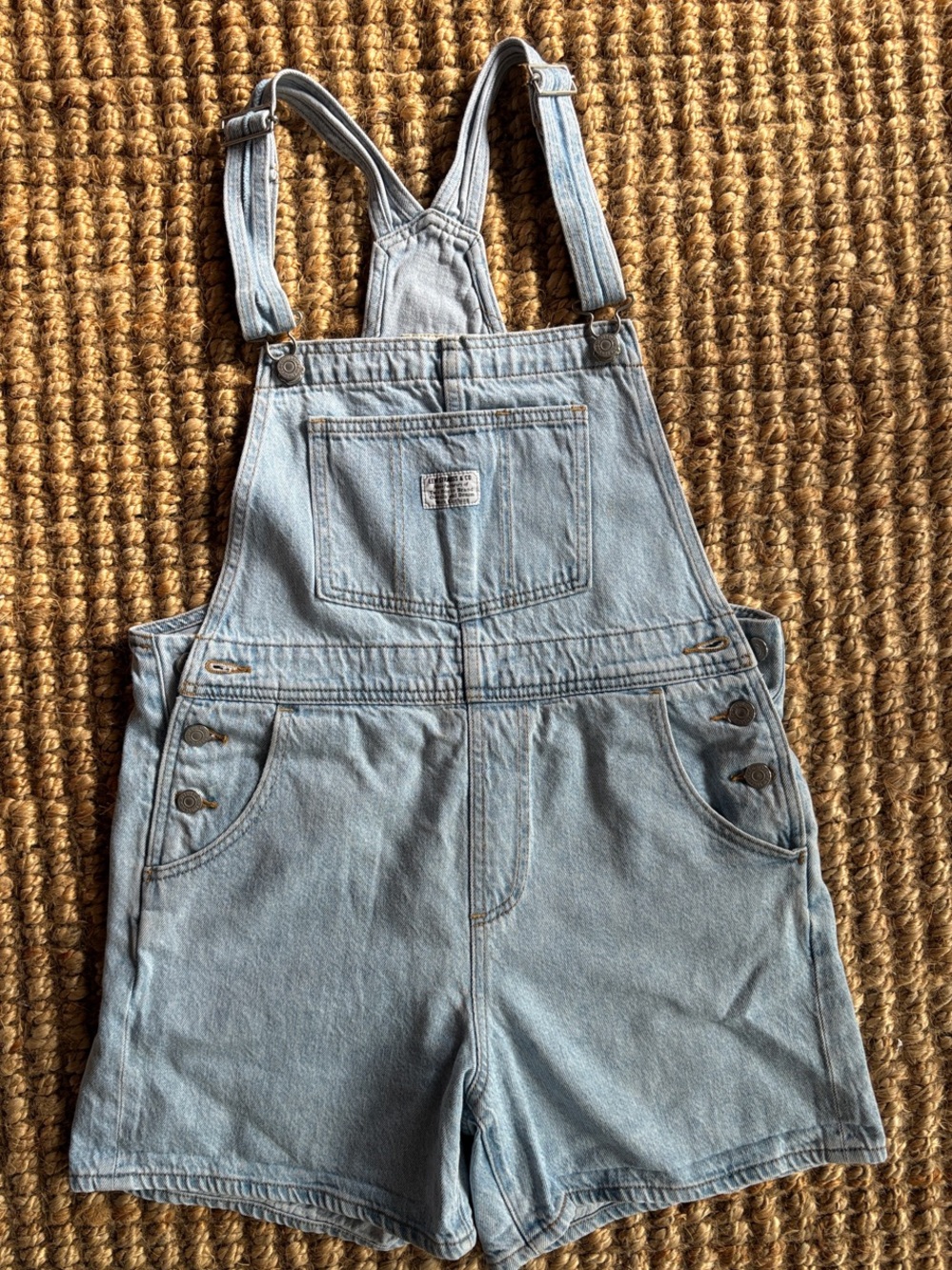 Levi's Premium Denim Overalls Shorts - Women’s Small